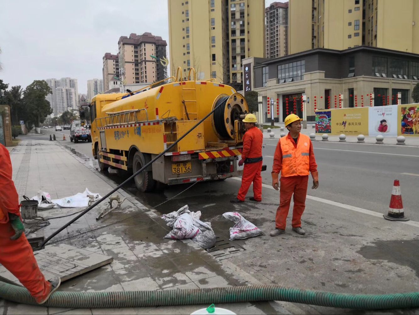 松北排污管道清淤-管道清洗