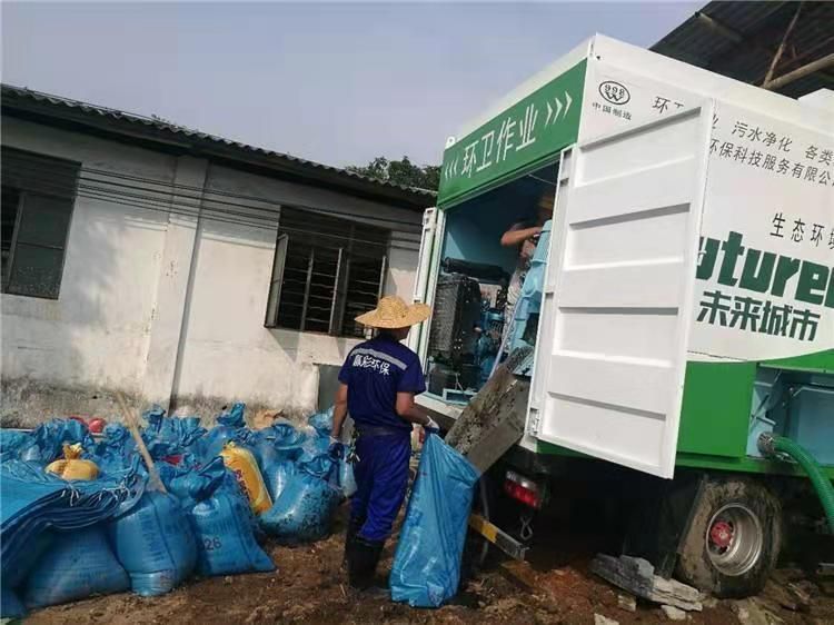 松北工业污泥压干处理